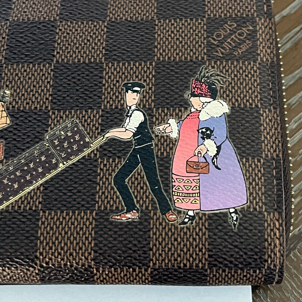 Louis Vuitton Illustre Damier Ebene Zippy Wallet - Picture 3 of 16